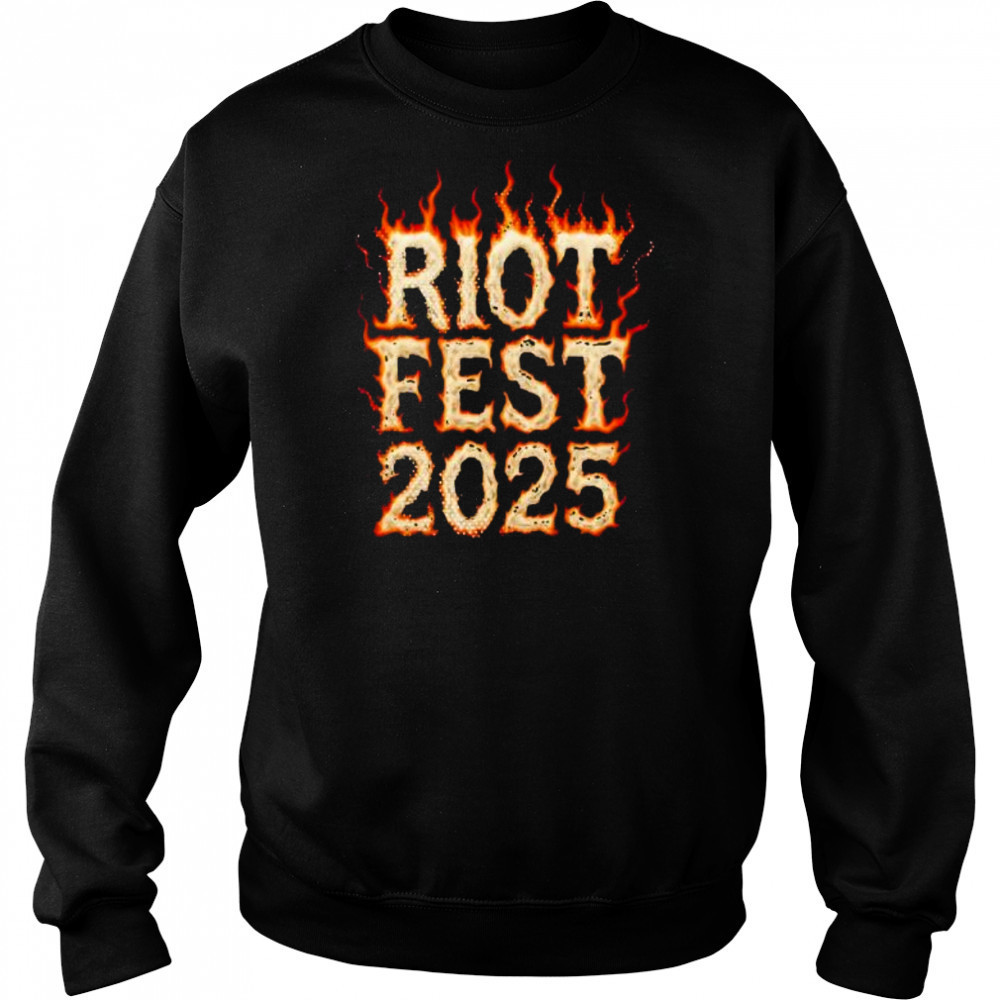 Riot Fest 2025 burning shirt Hoodie