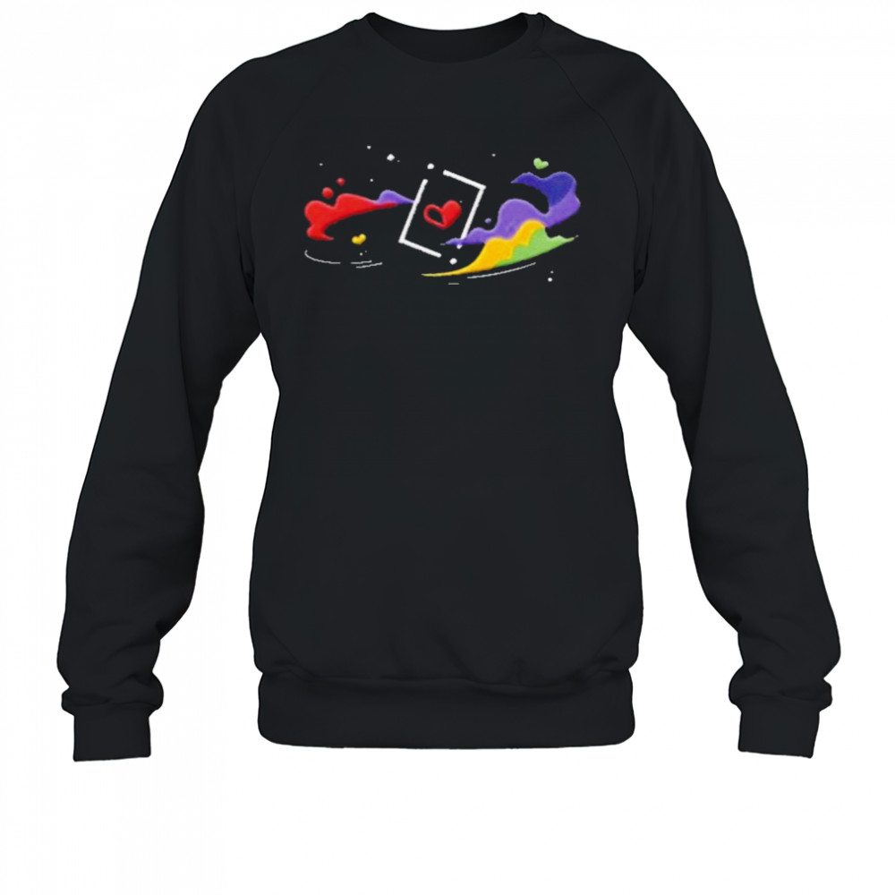 Space and Hearts T-Shirt Sweatshirt
