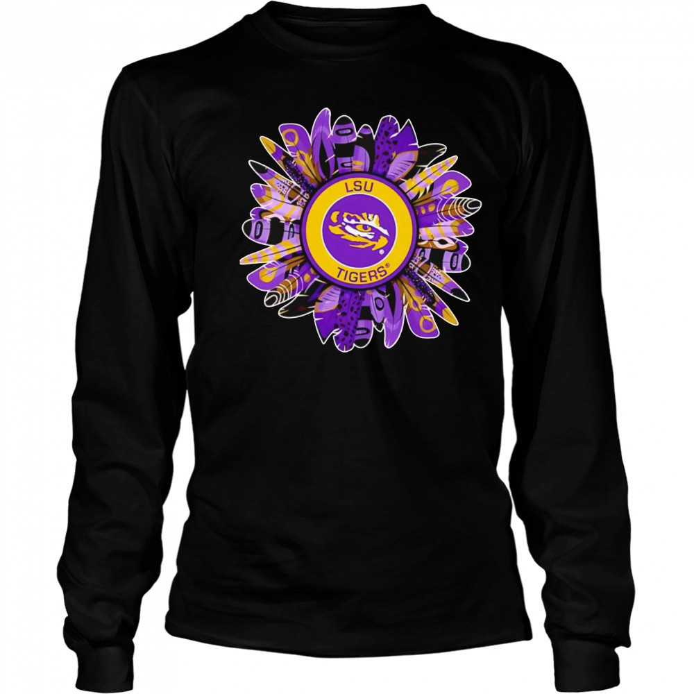 Spirit sunflowers LSU Tigers shirt Long Sleeved