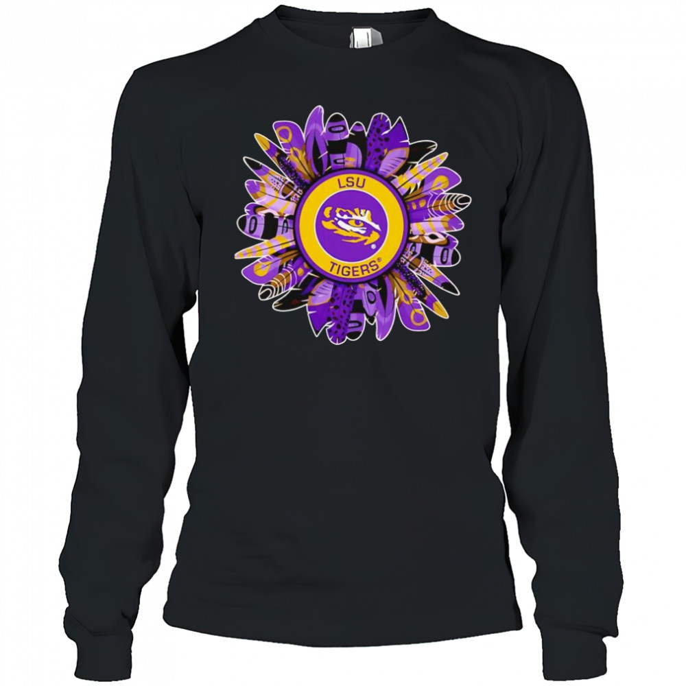 Spirit sunflowers LSU Tigers shirt Long Sleeved