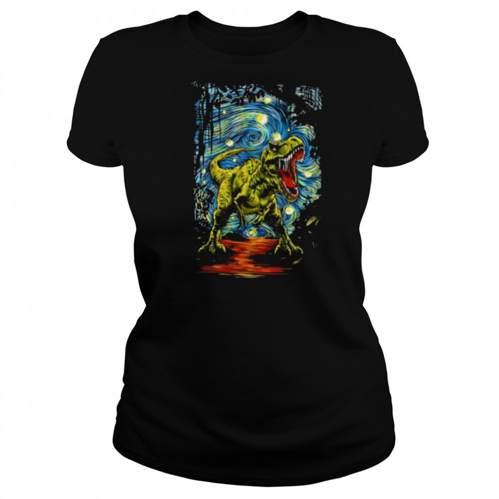 Starry Night T Rex shirt Women's T-shirt