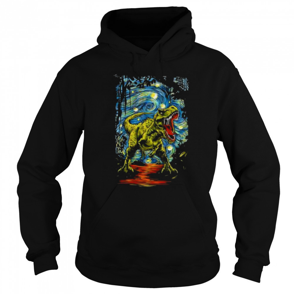 Starry Night T Rex shirt Sweatshirt