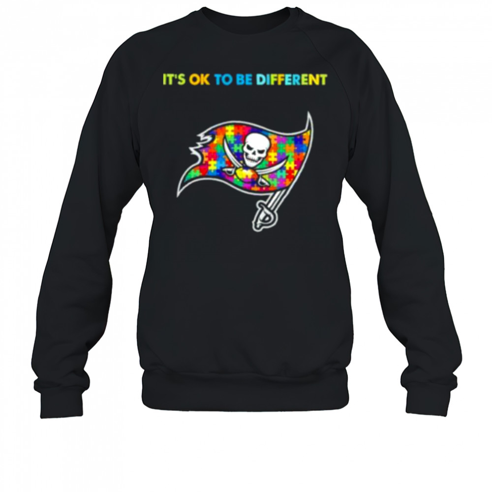 Tampa Bay Buccaneers Autism Awareness It’s ok to be different Shirt Sweatshirt