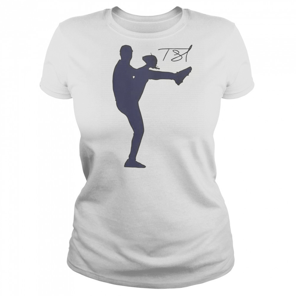 Tarik Skubal Silhouette Player Baseball Signature T-Shirt Women's T-shirt