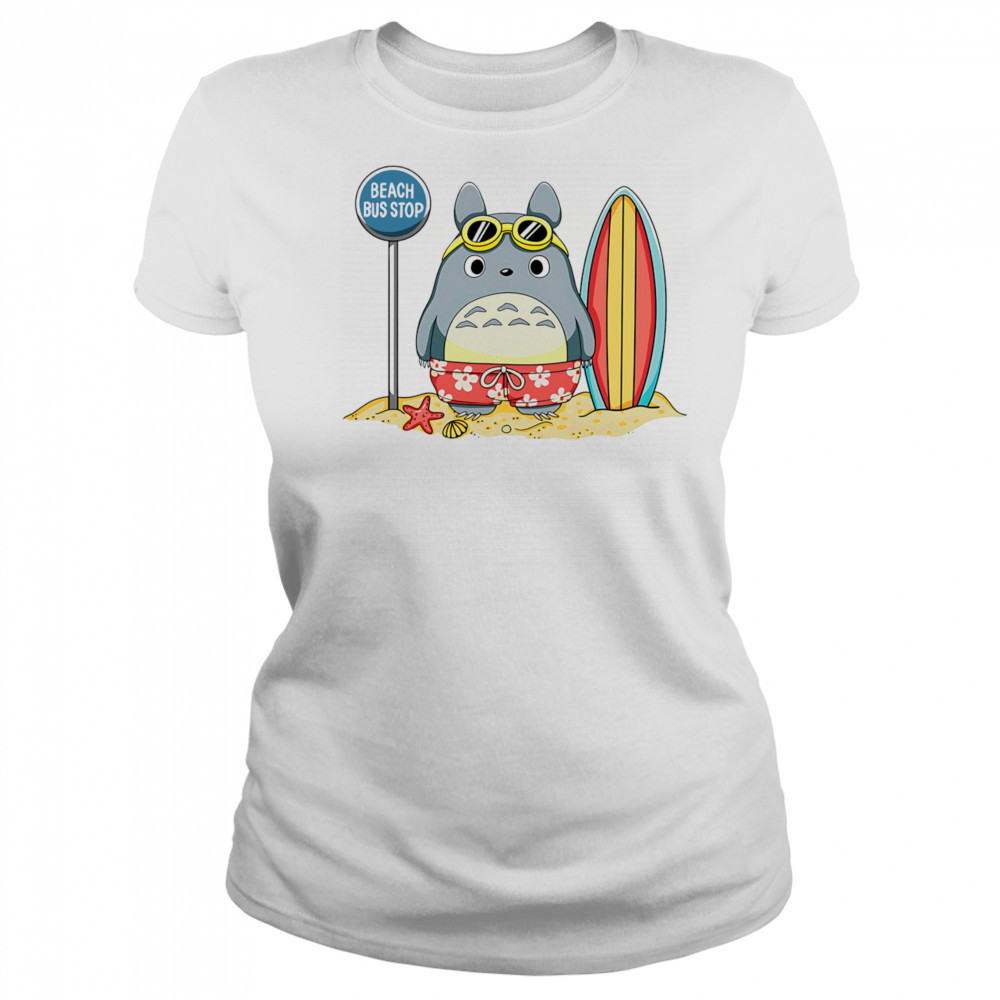 Totoro beach bus stop shirt Women's T-shirt