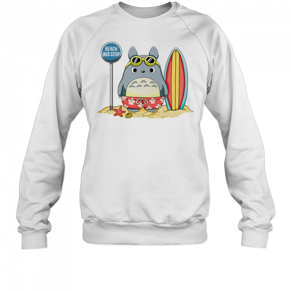 Totoro beach bus stop shirt Sweatshirt