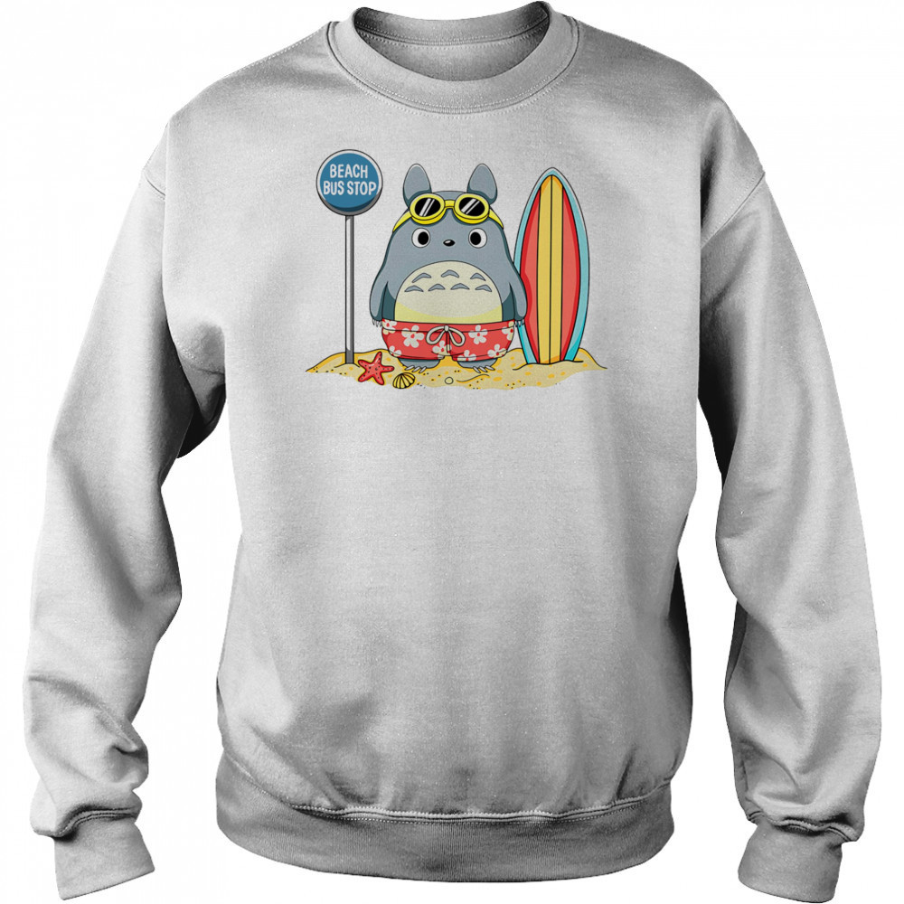 Totoro beach bus stop shirt Hoodie