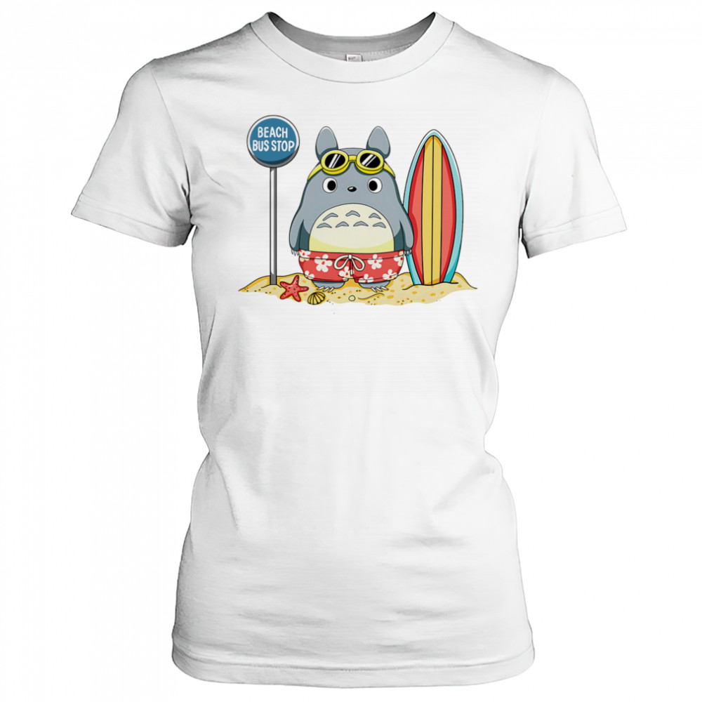 Totoro beach bus stop shirt Women's T-shirt