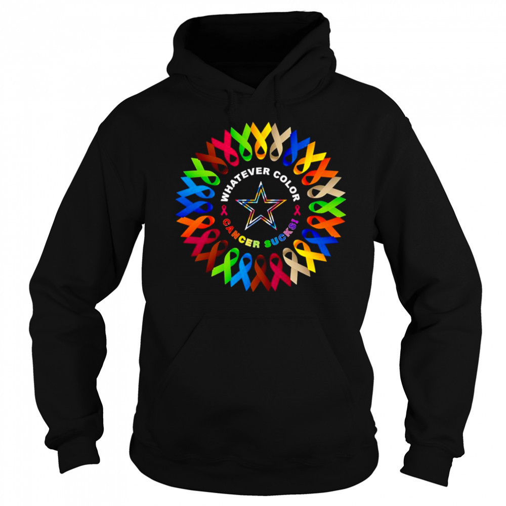 Whatever color cancer sucks Dallas Cowboys shirt Sweatshirt