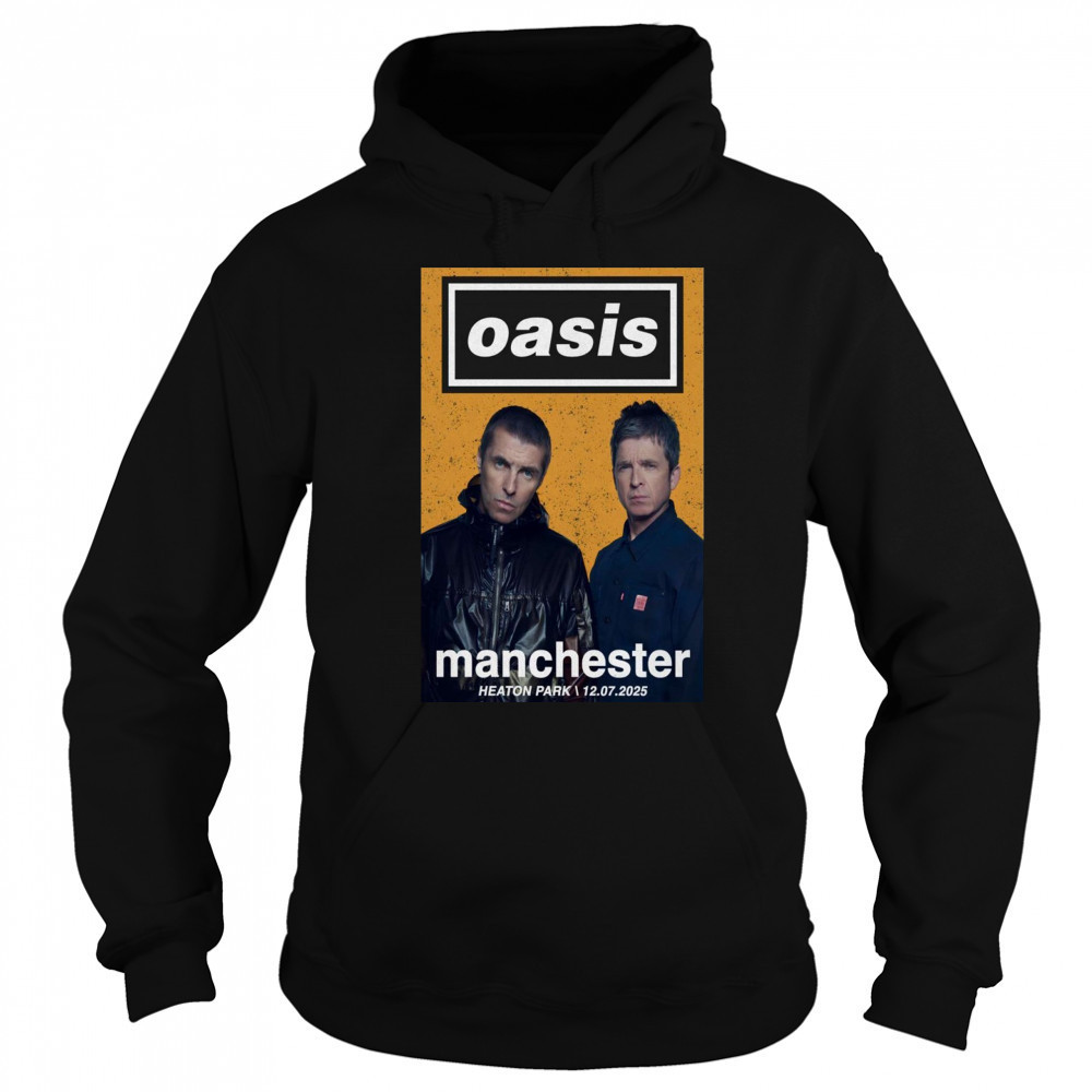 12 Jul 2025 OASIS Manchester UK Tour Poster T-Shirt Sweatshirt