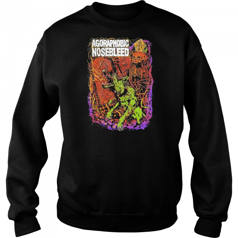Agoraphobic Nosebleed Dog T-shirt Hoodie