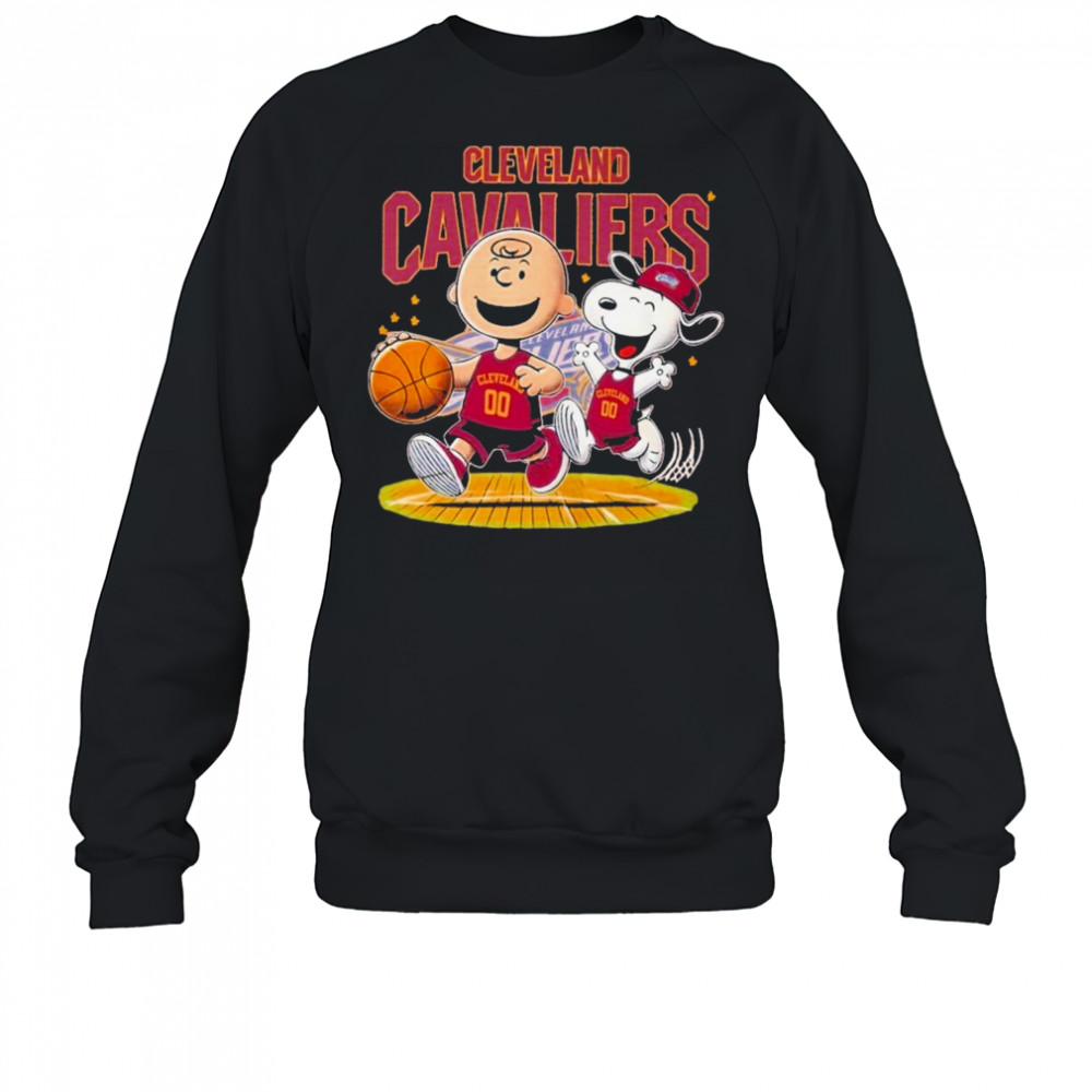 Cleveland Cavaliers x Peanuts Snoopy Unisex T-Shirt Sweatshirt