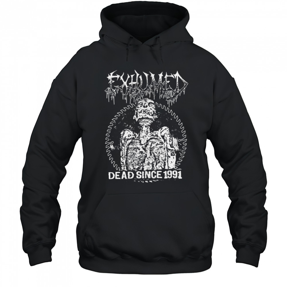 Exhumed Dead Since 1991 Skeleton T-shirt Hoodie