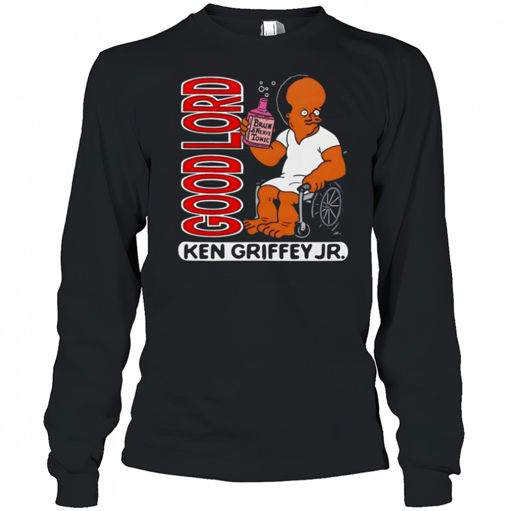 Ken Griffey Jr Good Lord cartoon shirt Long Sleeved