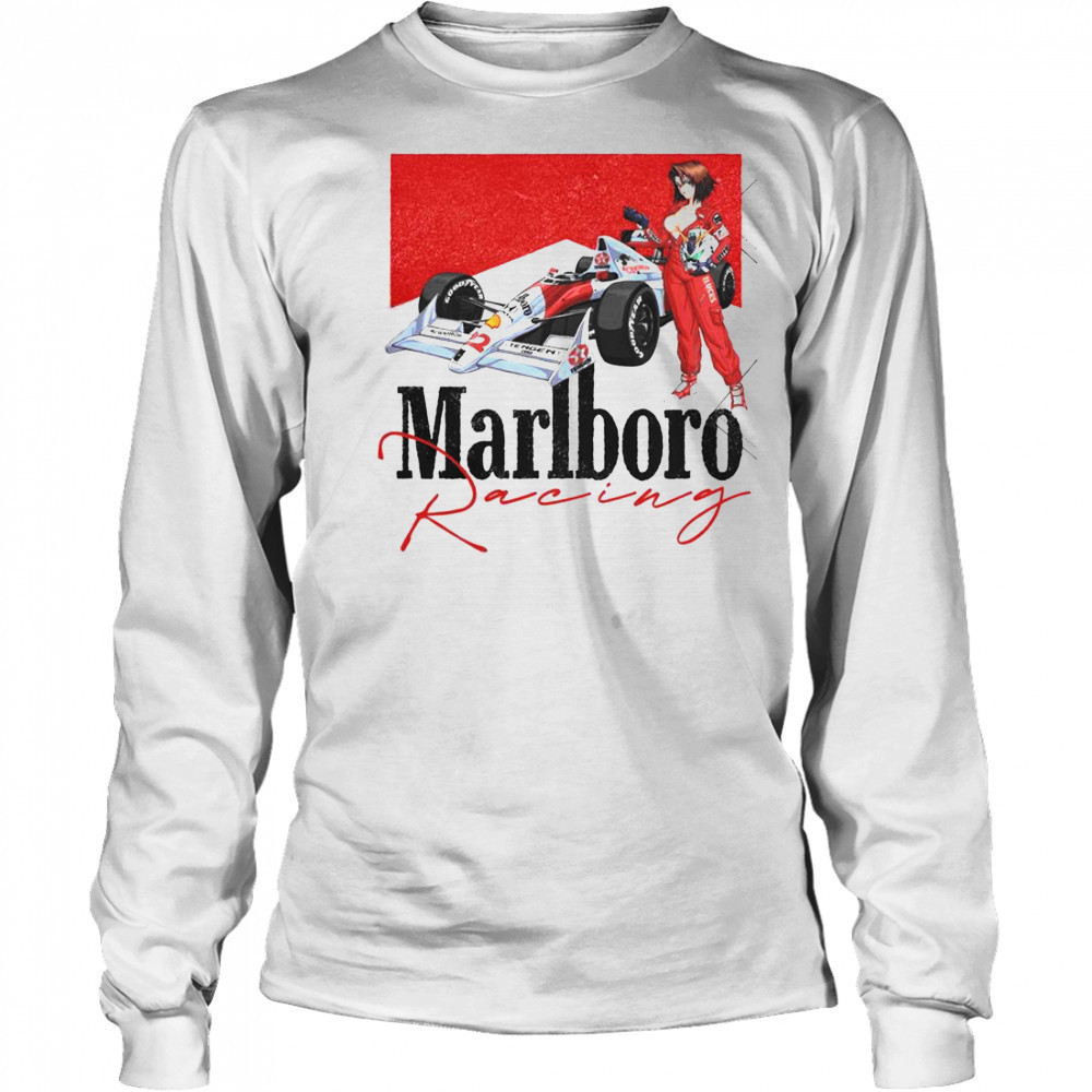 Marlboro Racing F1 MRLB-02 Racing Anime T-Shirt Long Sleeved