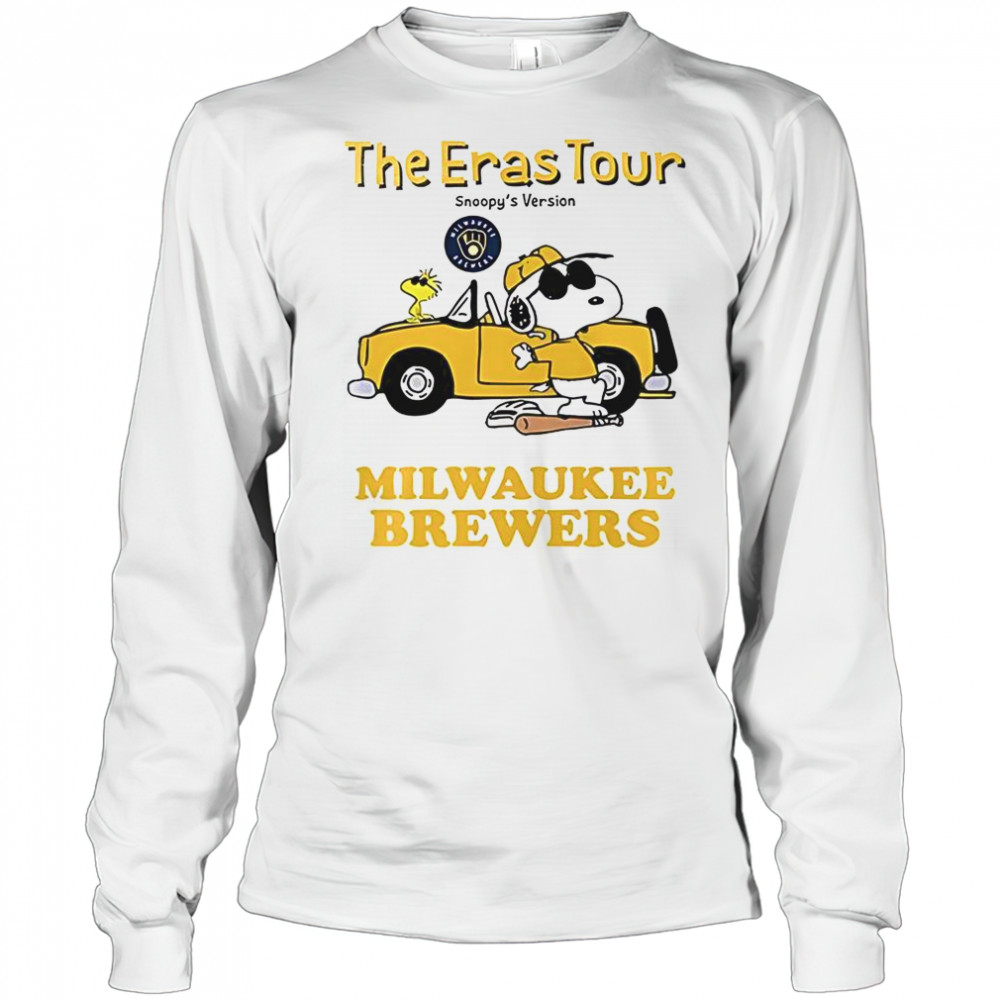 Milwaukee Brewers The Eras Tour Snoopy T-Shirt Long Sleeved