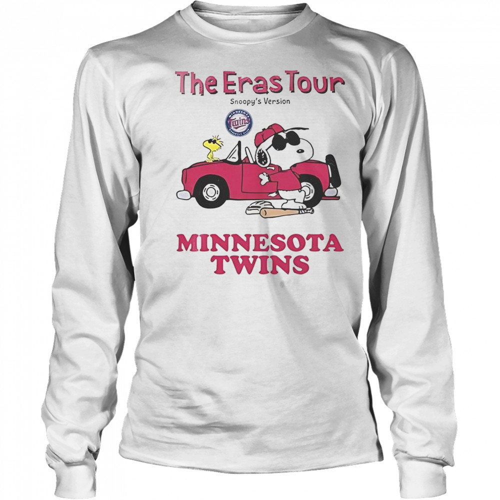 Minnesota Twins The Eras Tour Snoopy T-Shirt Long Sleeved
