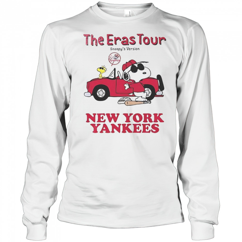 New York Yankees The Eras Tour Snoopy T-Shirt Long Sleeved