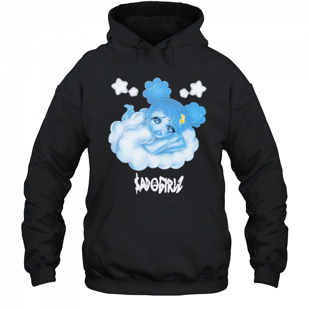Sad Girlz Blue Airbrush 2025 T-Shirt Hoodie