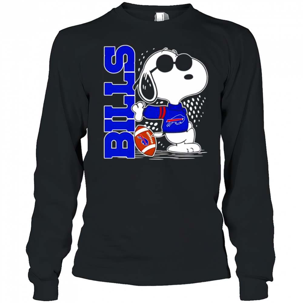 Snoopy and Buffalo Bills football shirt Long Sleeved
