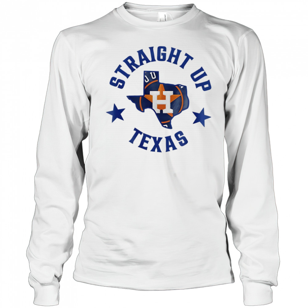 Straight up Texas Houston Astros logo shirt Long Sleeved