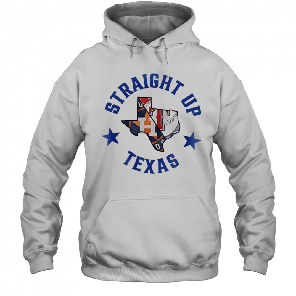 Straight up Texas Rangers and Houston Astros logo shirt Hoodie