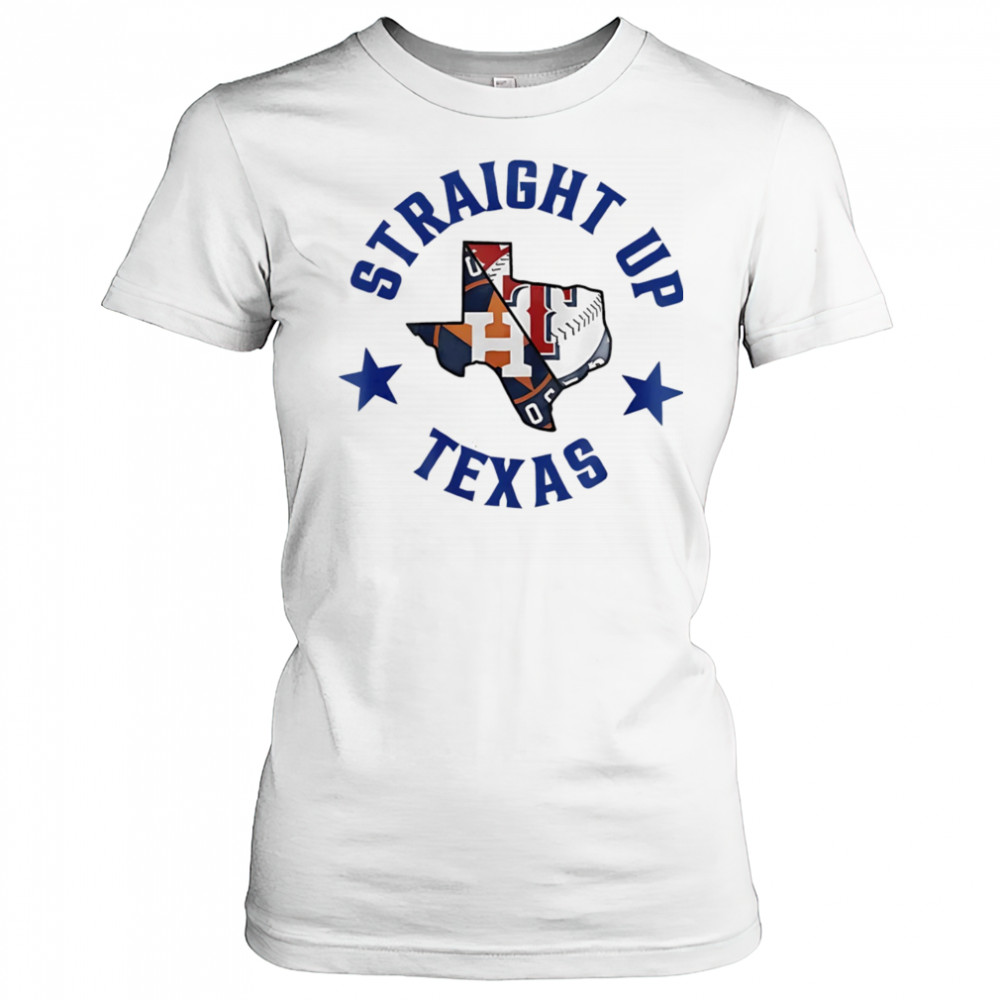 Straight up Texas Rangers and Houston Astros logo shirt Women's T-shirt