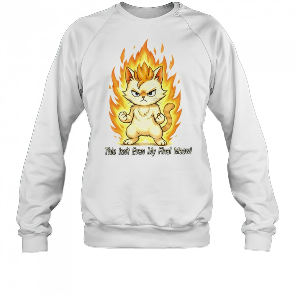 Super Saiyan cat this isn’t even my final meow shirt Sweatshirt