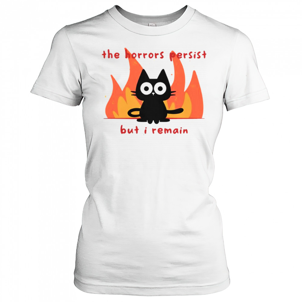 Trauma Cat The Horror Persist But I Remain T-Shirt Women's T-shirt