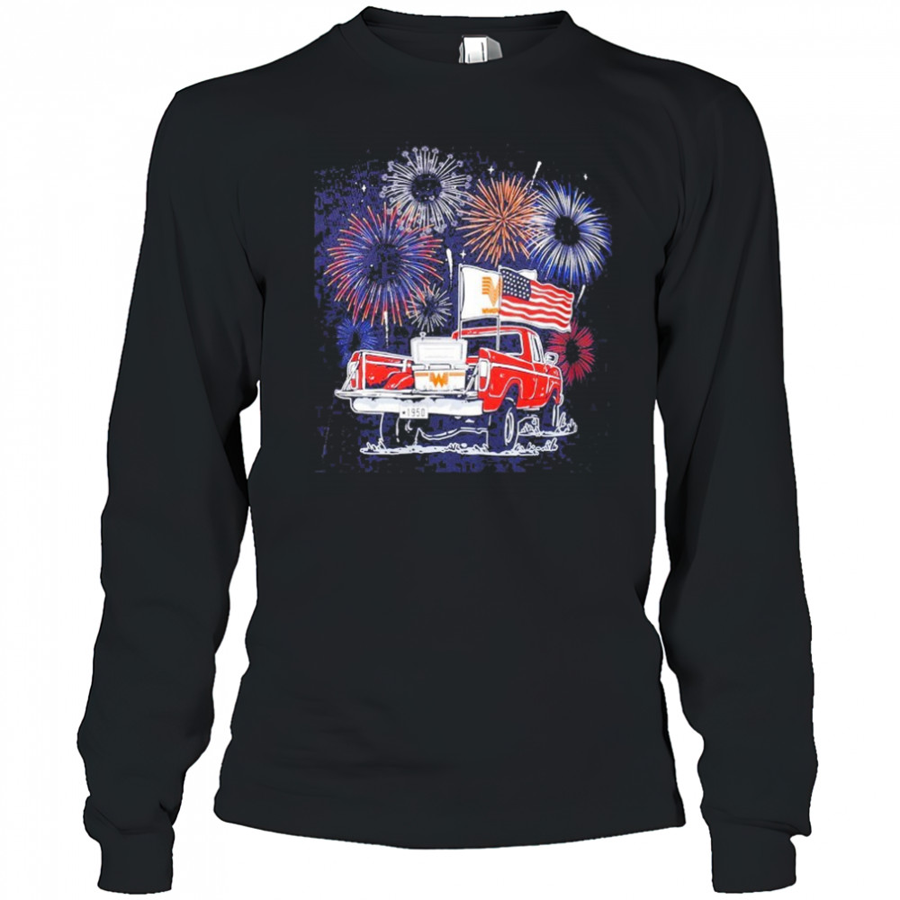 Whataburger Firework America 4th Of July T-shirt Long Sleeved