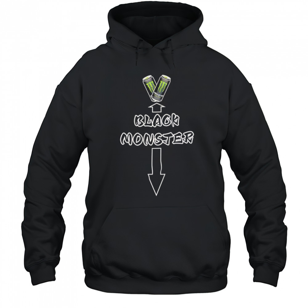Black monster shirt Hoodie
