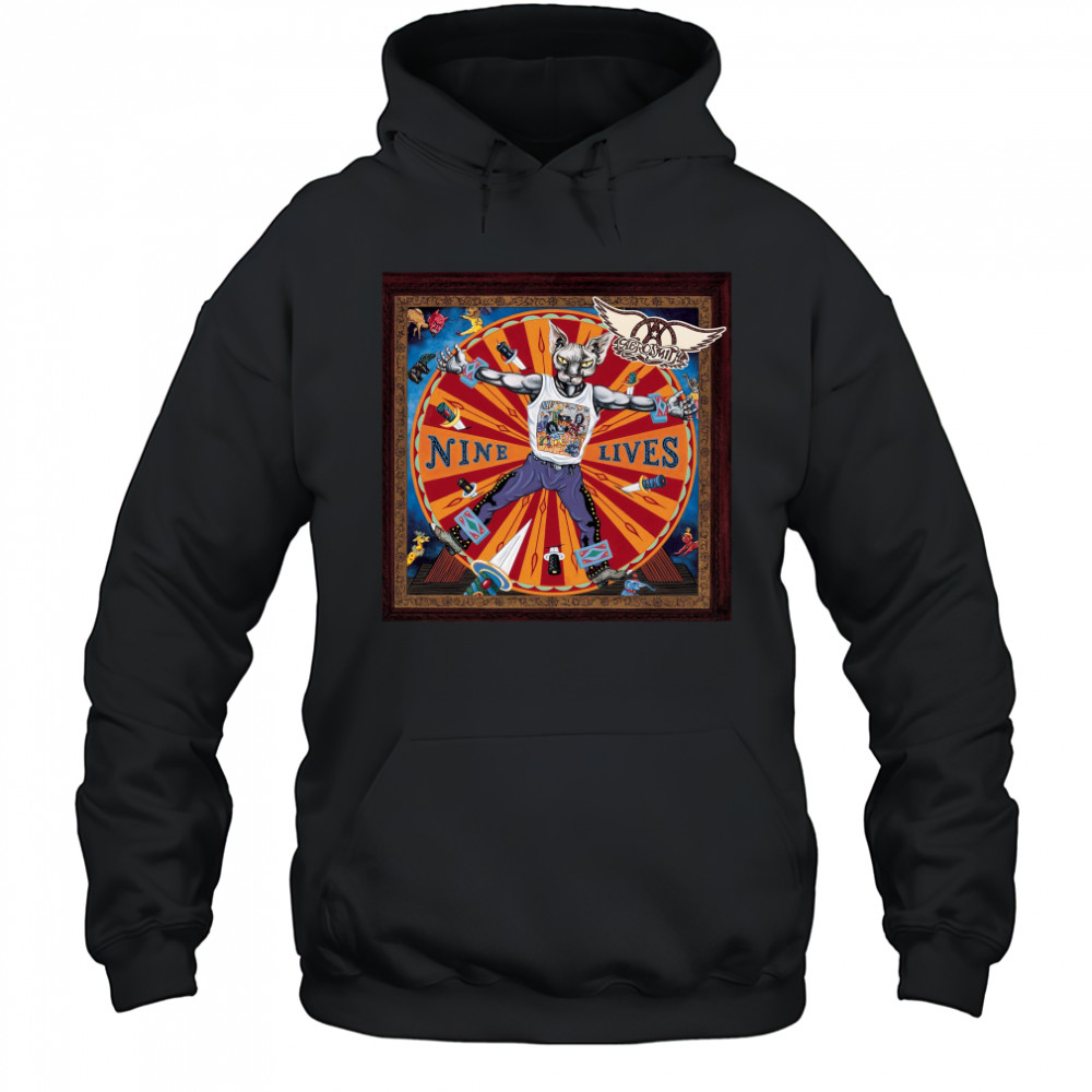 Cat Nine Lives Music Aerosmith Shirt Hoodie