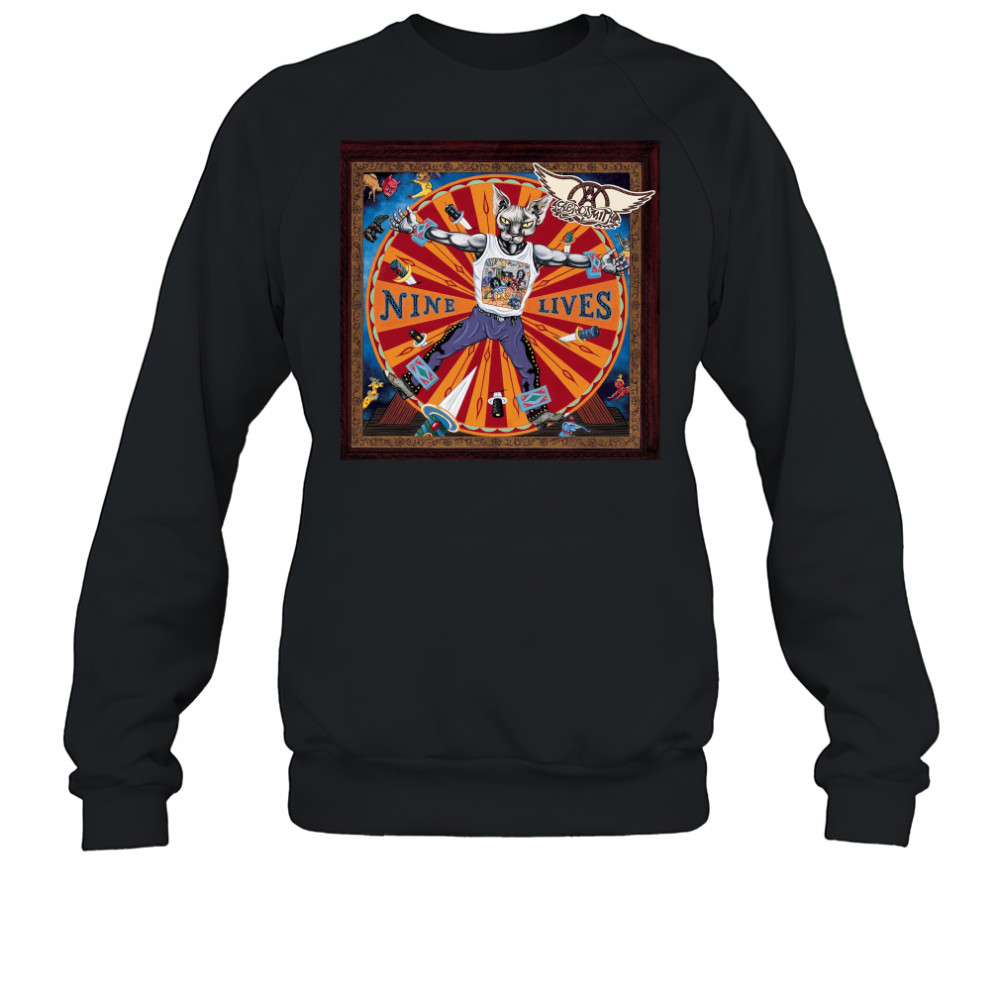 Cat Nine Lives Music Aerosmith Shirt Sweatshirt