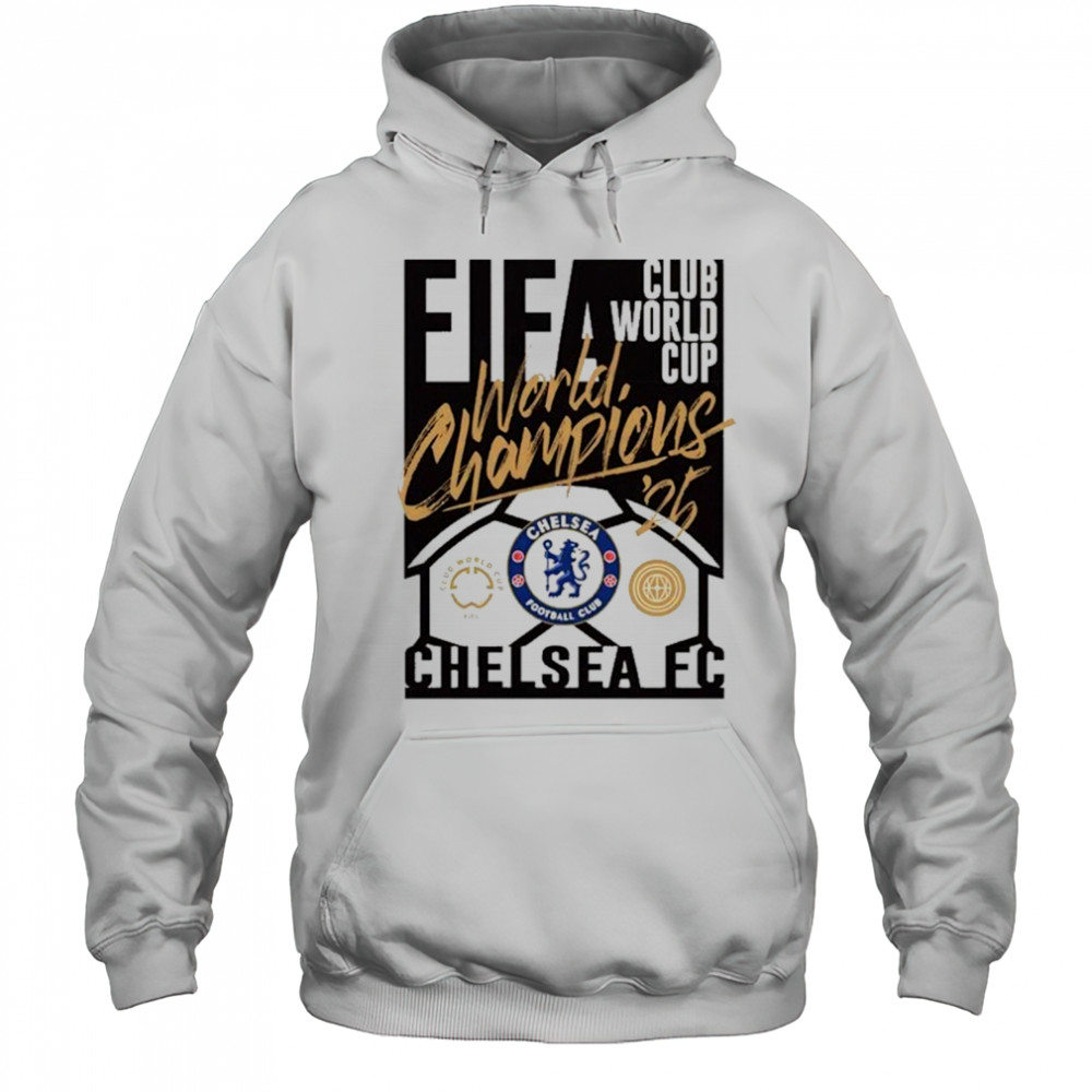 Chelsea Sportiqe 2025 FIFA Club World Cup Champions T-Shirt Hoodie