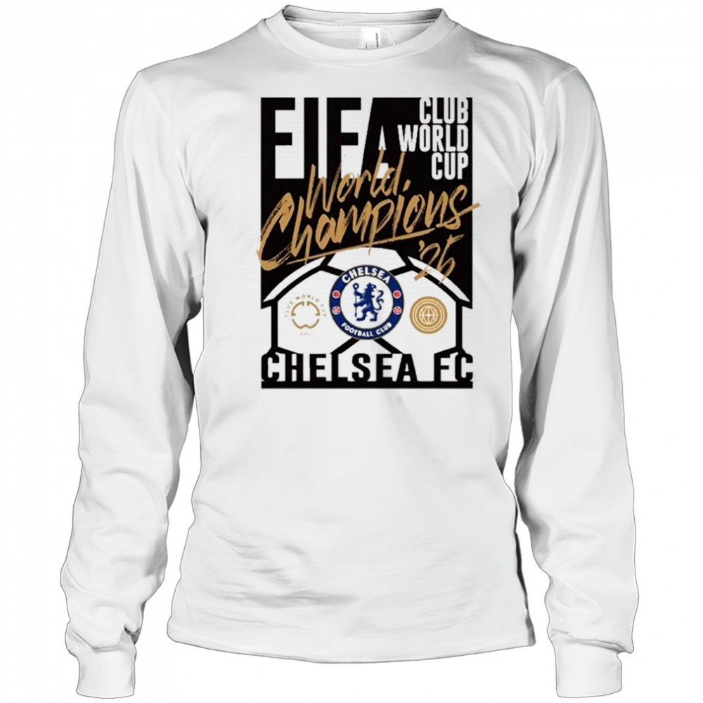 Chelsea Sportiqe 2025 FIFA Club World Cup Champions T-Shirt Long Sleeved