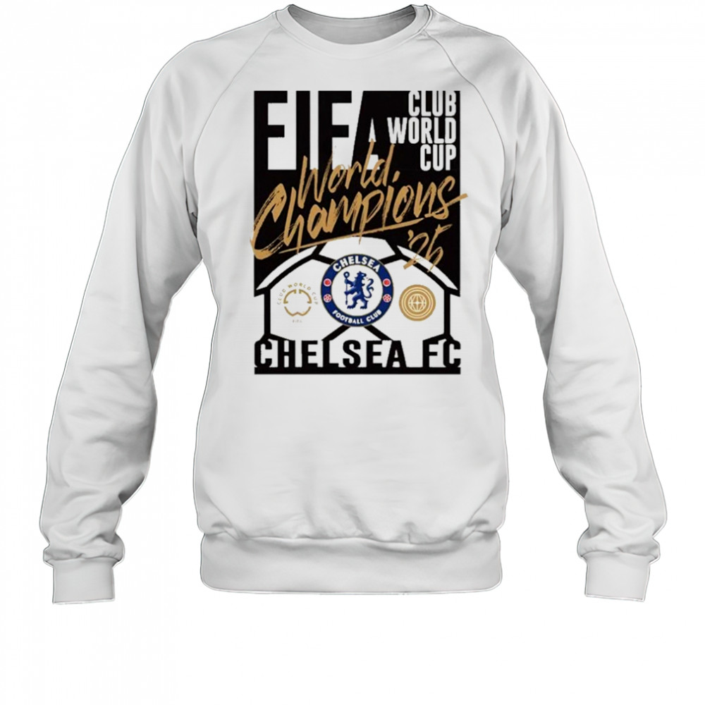 Chelsea Sportiqe 2025 FIFA Club World Cup Champions T-Shirt Sweatshirt