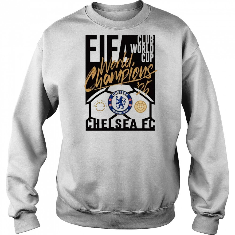 Chelsea Sportiqe 2025 FIFA Club World Cup Champions T-Shirt Hoodie