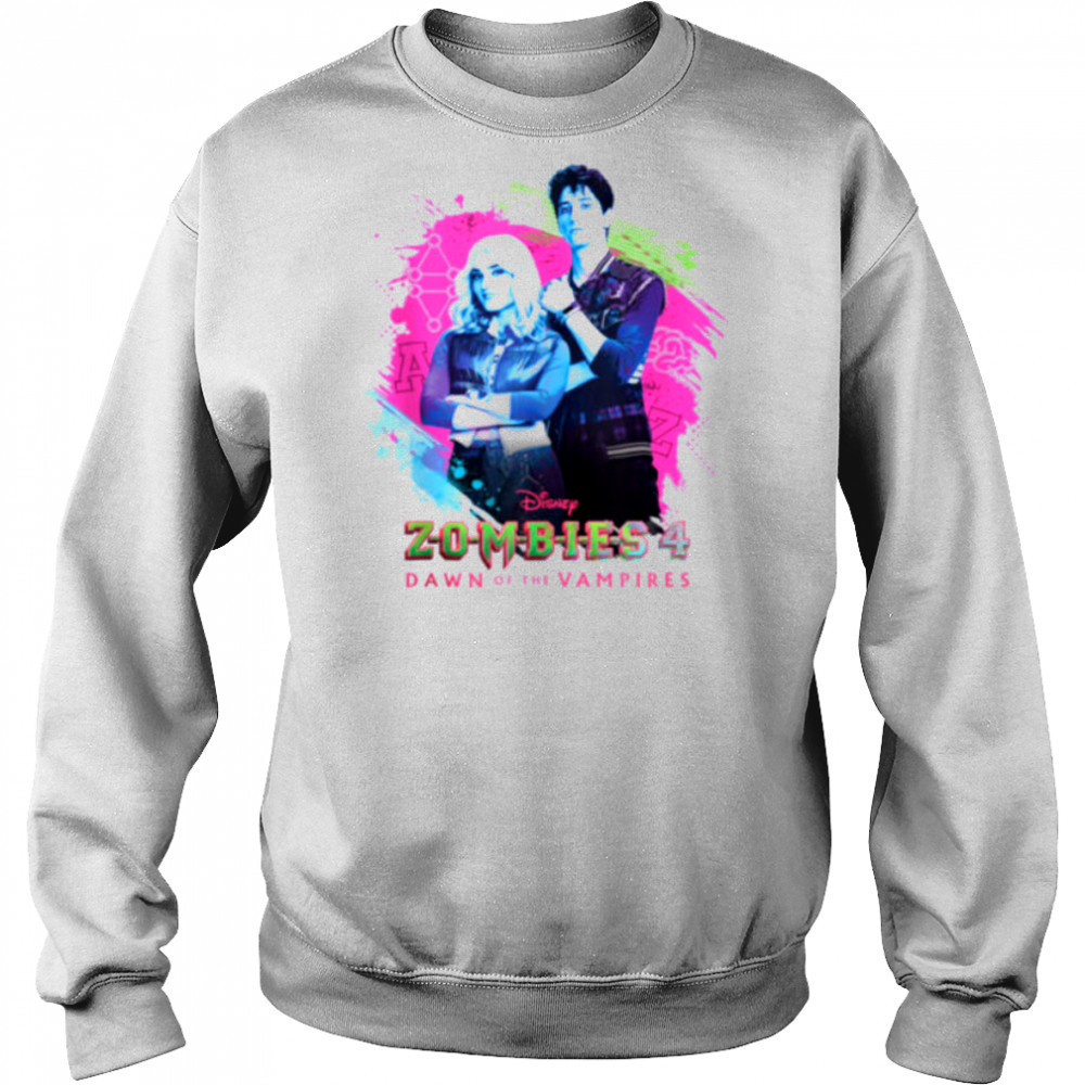 Disney ZOMBIES 4_ Dawn of the Vampires Movie Zed & Addison Shirt Hoodie