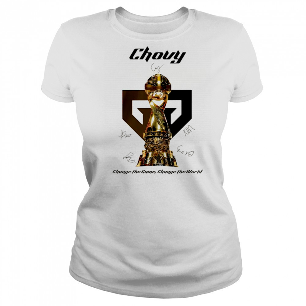 Gen.G 2025 MSI Champions Chovy signature change the game change the world shirt Women's T-shirt