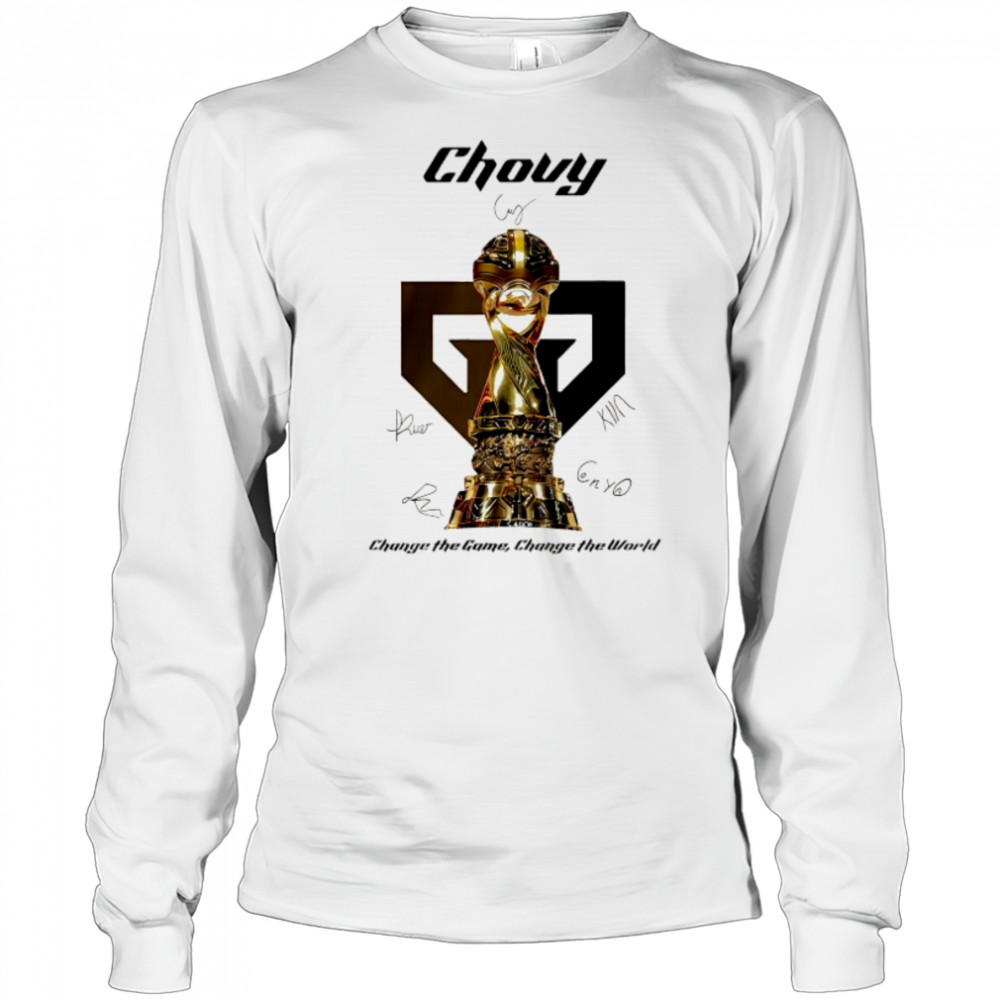 Gen.G 2025 MSI Champions Chovy signature change the game change the world shirt Long Sleeved