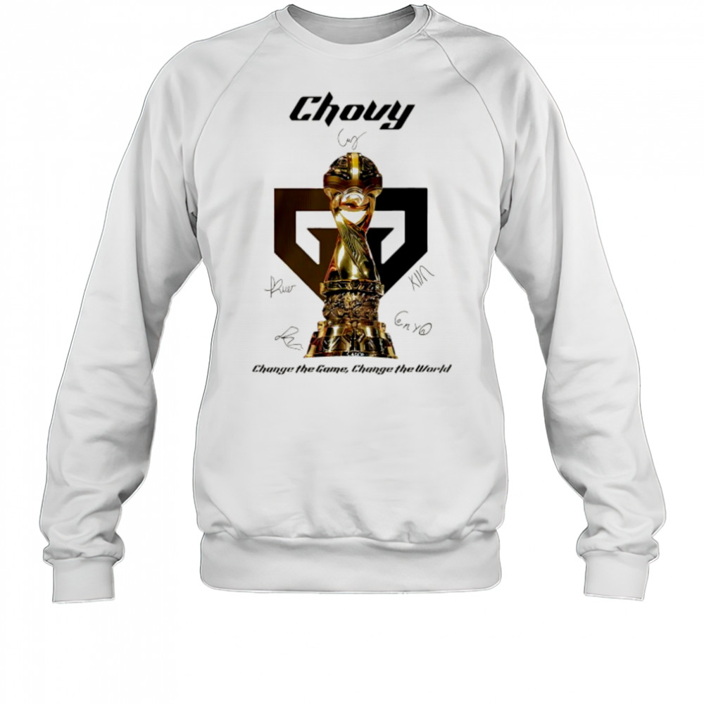 Gen.G 2025 MSI Champions Chovy signature change the game change the world shirt Sweatshirt