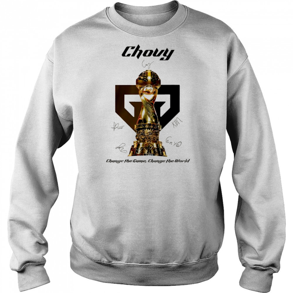 Gen.G 2025 MSI Champions Chovy signature change the game change the world shirt Hoodie