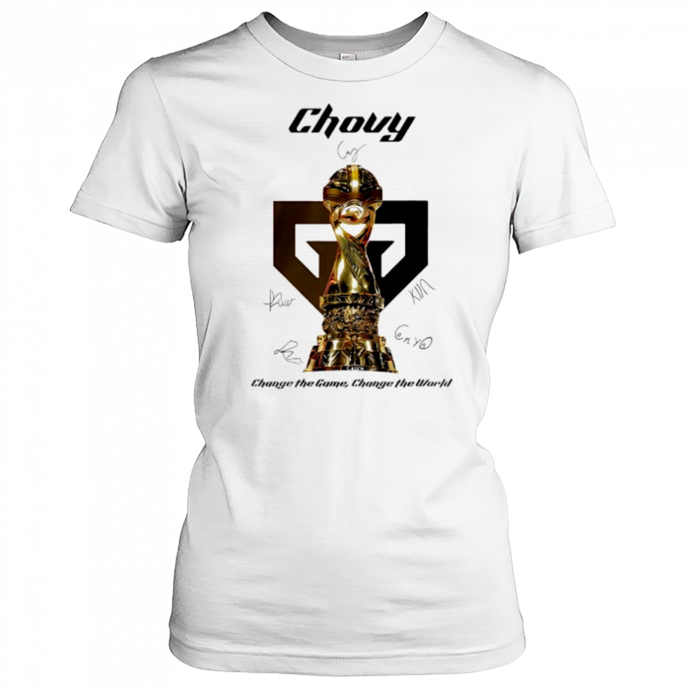 Gen.G 2025 MSI Champions Chovy signature change the game change the world shirt Women's T-shirt