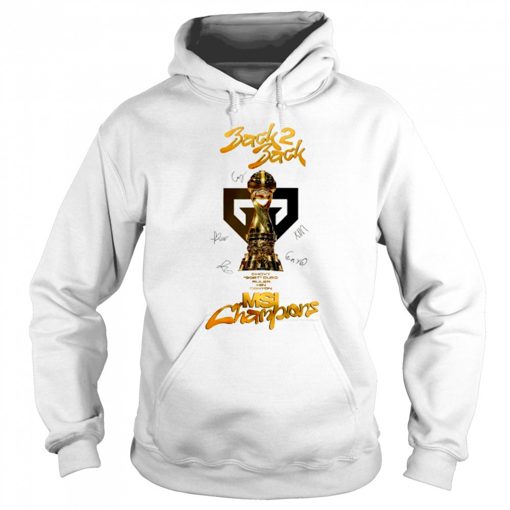 Gen.G back 2 back MSI Champions signature shirt Sweatshirt