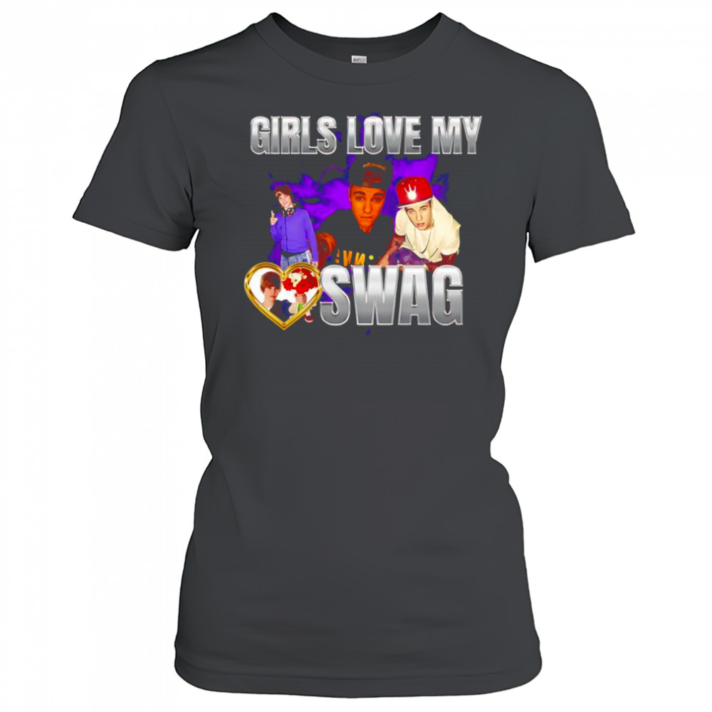 Girls love my swag Justin Bieber shirt Women's T-shirt