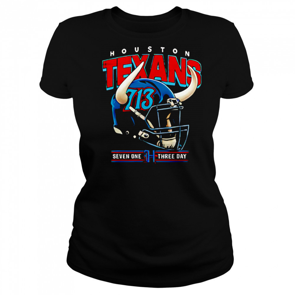 Houston Texans H-Town 713 Day Lil Keke helmet shirt Women's T-shirt