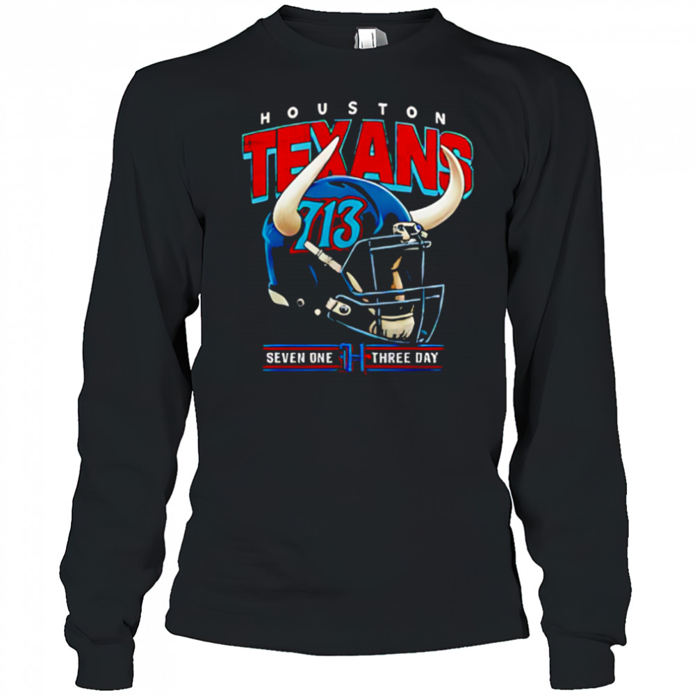 Houston Texans H-Town 713 Day Lil Keke helmet shirt Long Sleeved