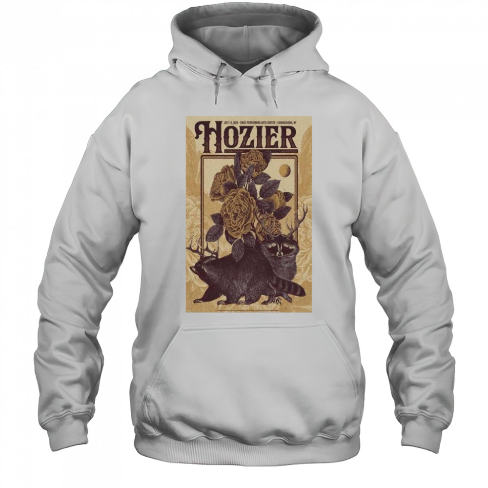 Hozier CMAC Performing Arts Center July 13 2025 Canandaigua NY Tour T-Shirt Hoodie