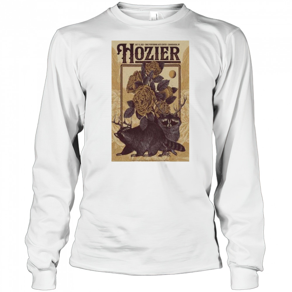 Hozier CMAC Performing Arts Center July 13 2025 Canandaigua NY Tour T-Shirt Long Sleeved