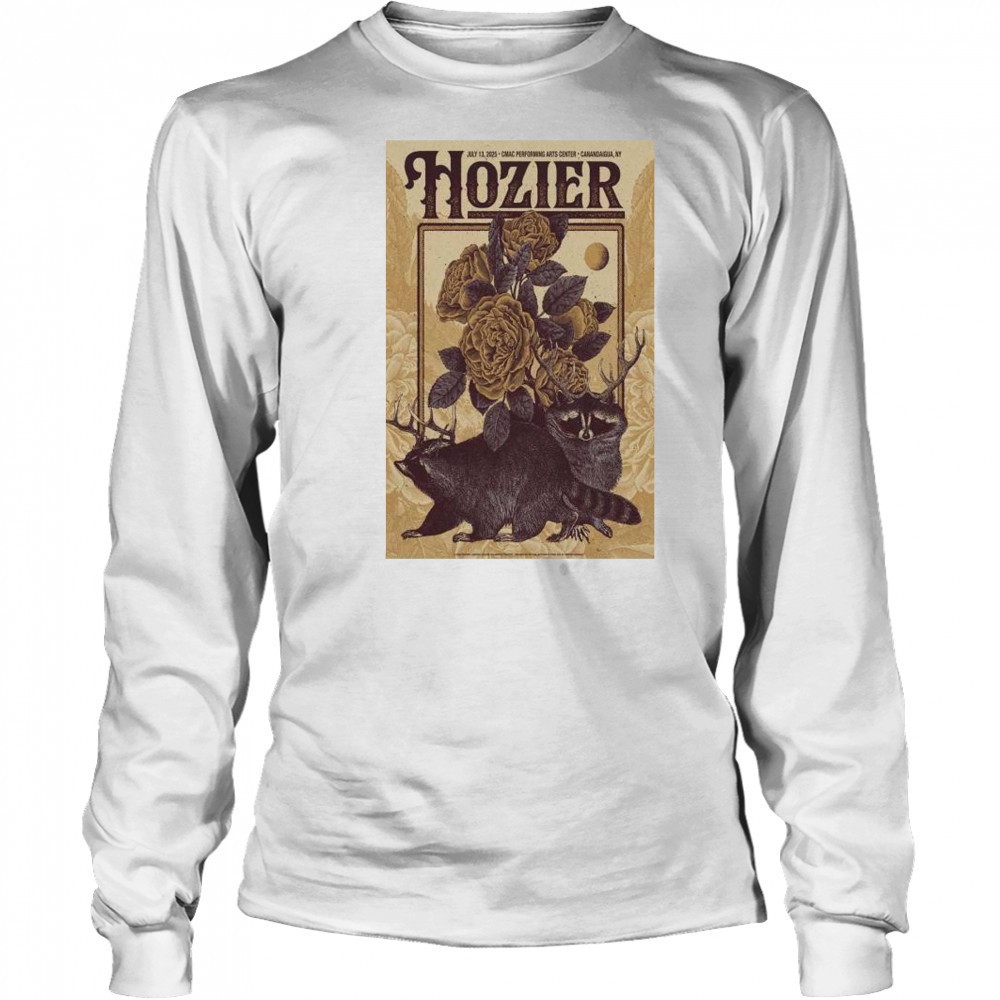 Hozier CMAC Performing Arts Center July 13 2025 Canandaigua NY Tour T-Shirt Long Sleeved